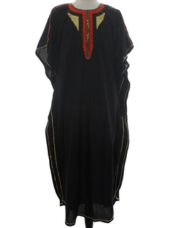 1960's Unisex Hippie Dashiki Robe Dress
