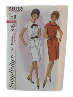 1960's Womens DressPattern