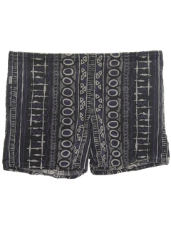 1980's Mens Totally 80s Swim Shorts