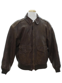 Mens Vintage Bomber Leather Jackets at RustyZipper.Com Vintage Clothing
