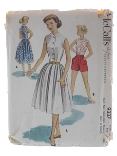 1950's Womens/Girls Pattern