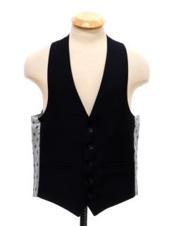 1970's Mens Midnight Blue Suit Vest