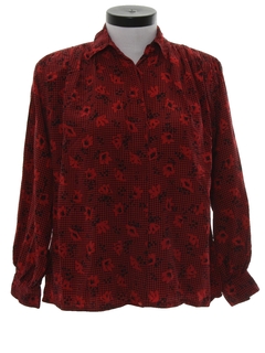 1980's Womens Totally 80s Secretary Shirt