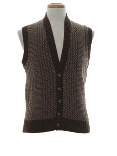 1950's Mens Mod Wool Sweater Vest