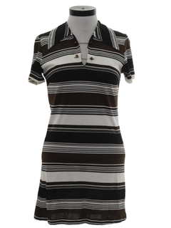 1970's Womens Mod Knit Dress