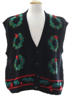 1980's Unisex Ugly Christmas Sweater Vest