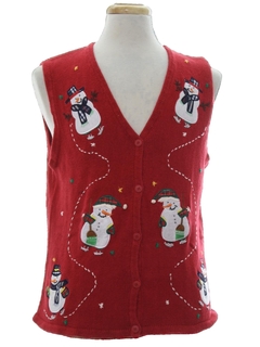 1990's Unisex Ugly Christmas Sweater Vest