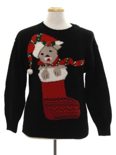 1980's Unisex Bear-riffic Ugly Christmas Sweater