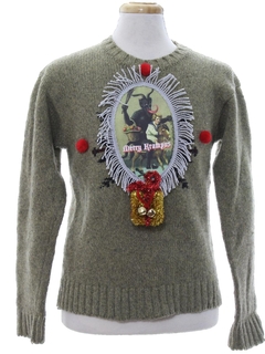 1980's Mens Krampus Ugly Christmas Sweater