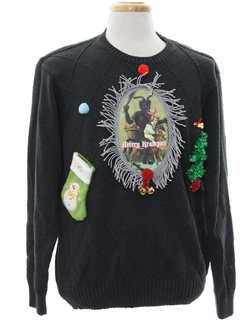 1980's Mens Krampus Ugly Christmas Sweater