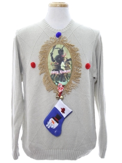 1980's Mens Krampus Ugly Christmas Sweater