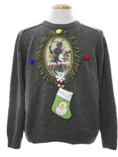 1980's Mens Krampus Ugly Christmas Sweater