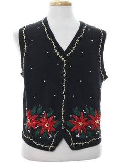 1980's Unisex Vintage Ugly Christmas Sweater Vest