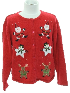 1980's Unisex Girls or Boys Ugly Christmas Sweater