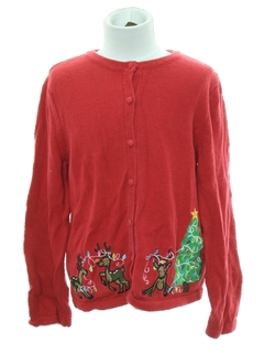 1980's Womens/Girls Ugly Christmas Sweater