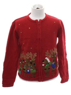 1980's Unisex Girls or Boys Ugly Christmas Sweater