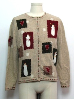 1980's Unisex Country Kitsch Style Ugly Christmas Sweater