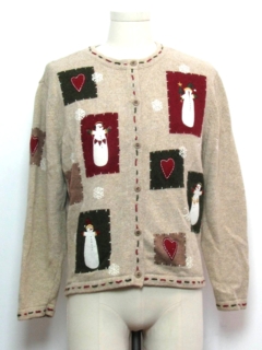 1980's Unisex Country Kitsch Style Ugly Christmas Sweater