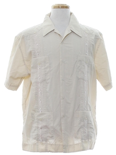 1980's Mens Guayabera Shirt