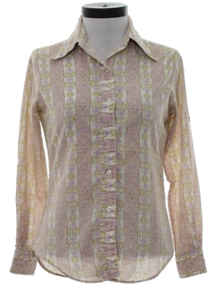 1970's Womens Print Shirt