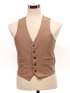 1980's Mens Pinstriped Suit Vest