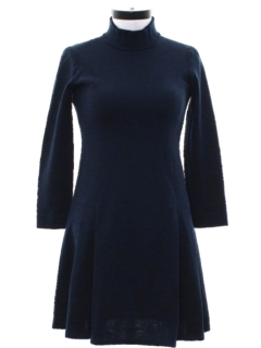 1960's Womens Mod Wool Dress