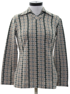 1970's Womens Mod Knit Shirt