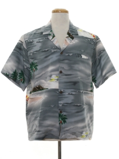 1980's Mens Hawaiian Shirt