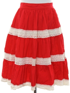 1960's Womens Square Dance Skirt