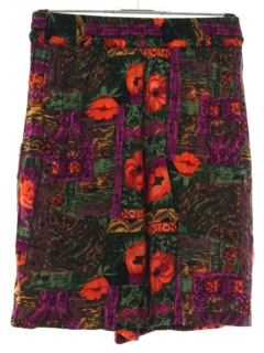 1990's Womens Wicked 90s Rayon Hawaiian Inspired Print Shorts