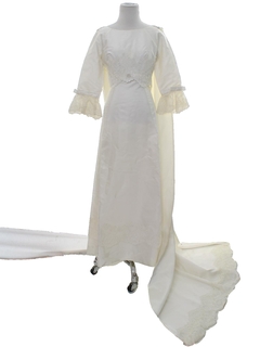 1950's Womens Edythe Vincent for Alfred Angelo Designer Wedding Dress