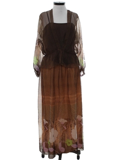 1970's Womens Skirt Suit