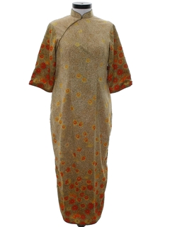 1970's Womens Cheongsam Dress