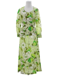 1960's Womens Mod Maxi Dress