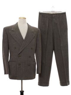 1940's Mens Double Breasted Swing Suit