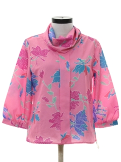 Womens Vintage 70s Polyester Shirts at RustyZipper.Com Vintage Clothing