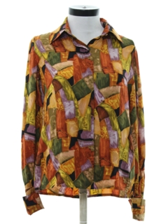 1980's Womens Totally 80s Print Shirt