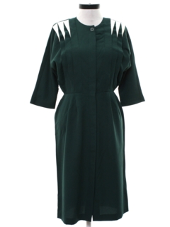 1980's Womens Totally 80s Secretary Dress