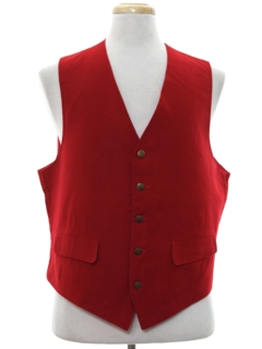 1960's Mens Mod Wool Suit Vest