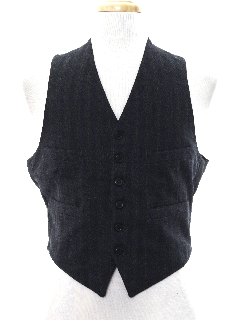 1960's Mens Mod Wool Suit Vest