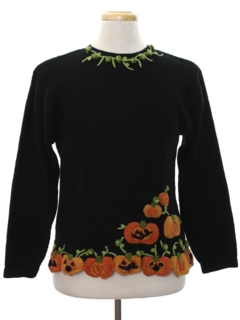 1990's Womens Cheesy Kitschy Ugly Halloween Sweater