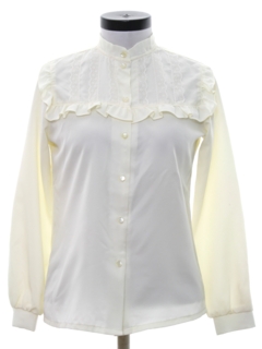 1970's Womens Ruffled Prairie Shirt