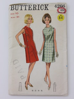 Womens Vintage 60s Butterick Patterns at RustyZipper.Com Vintage Clothing