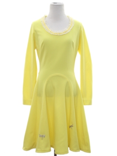 1970's Womens Mod Knit Dress