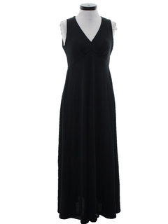 1970's Womens Prom Or Cocktail Maxi Dress