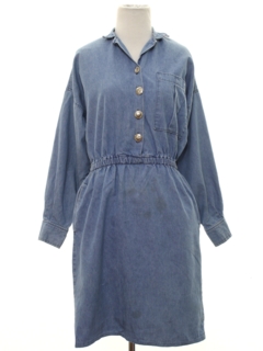 1980's Womens Denim Dress