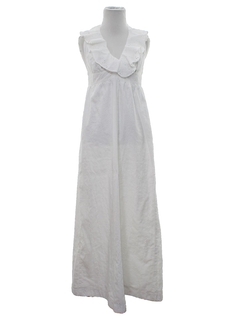 1970's Womens Hippie Maxi Dress
