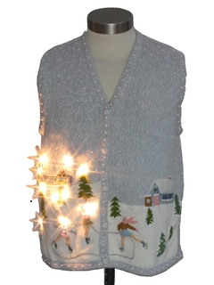 womens ugly christmas sweater vest