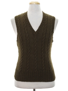 1960's Mens Wool Sweater Vest