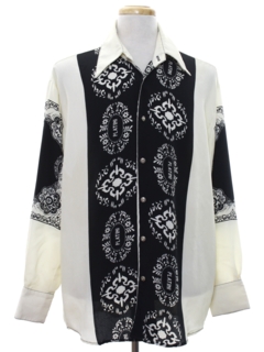 1990's Mens Totally 80s Club/Rave Style Shirt